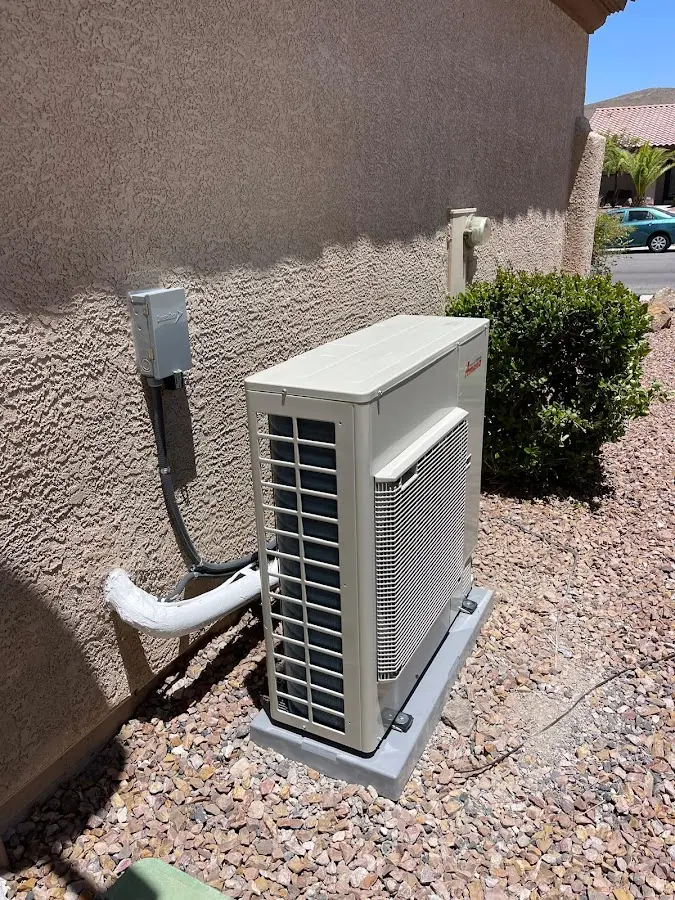 Residential air conditioning condenser unit in Cameron