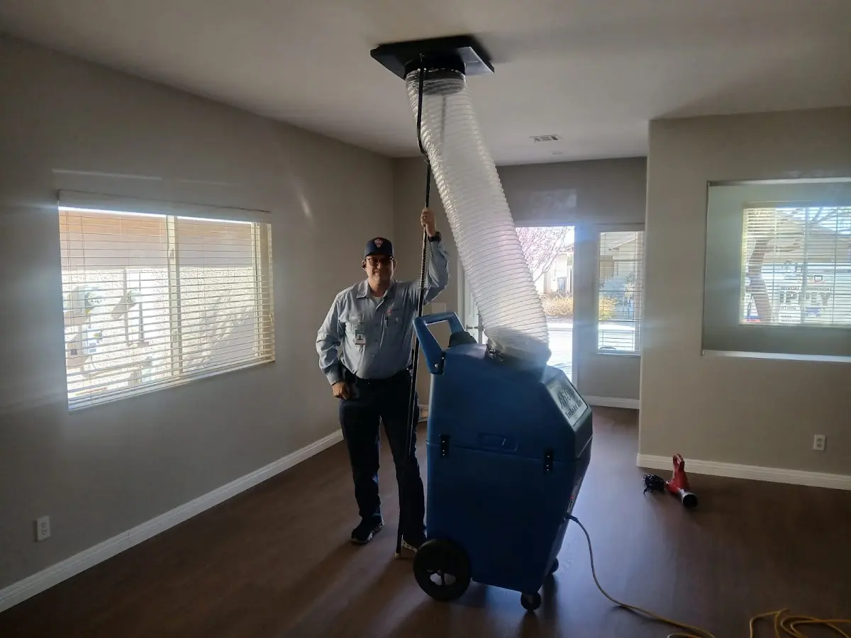 Professional Dryer Vent Cleaning work inside a Cameron home